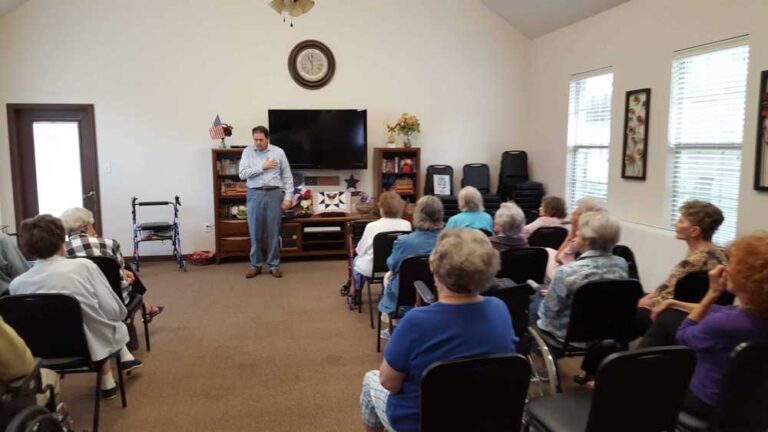 Local Author Speaks To Residents and Veterans
